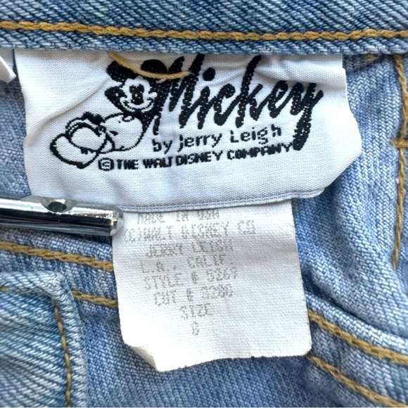 VINTAGE Mickey Mouse Girls’ Denim Shorts - Size 8 - Picture 5 of 11